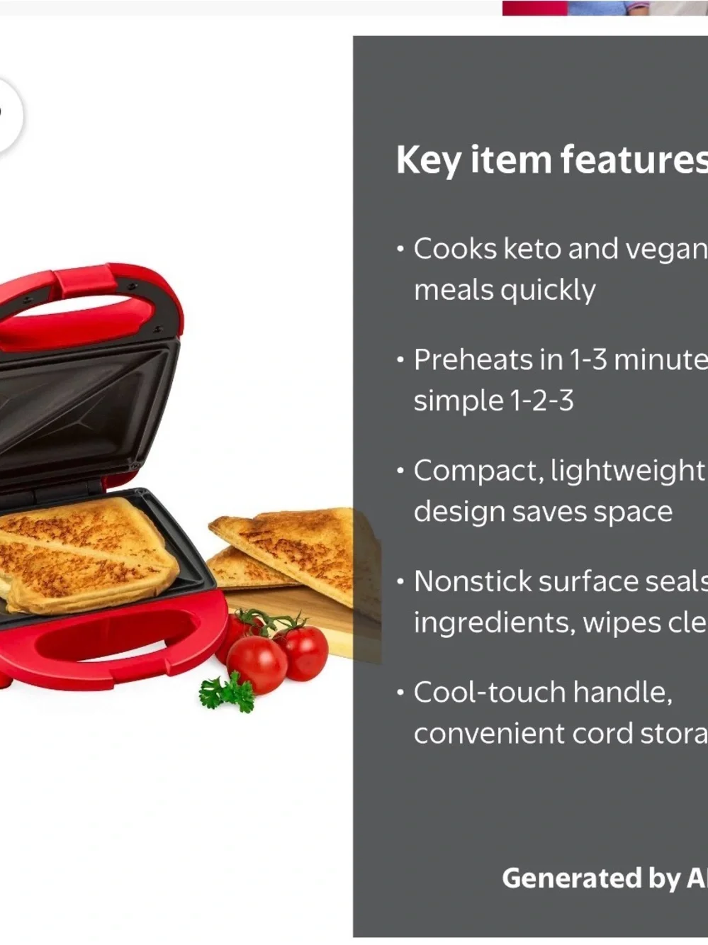 Nostalgia My Mini Sandwich Maker
